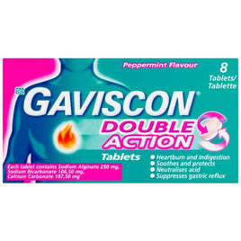 Gaviscon Plus Double Action Tabs 8 Helderberg Medical