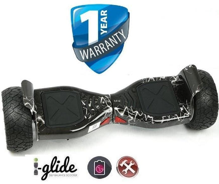 Hoverboard i-Glide™ V4 8.5" Bluetooth Off Road Black Lightning iGlide