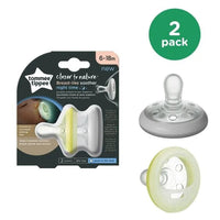 Tommee Tippee Breast-Like Night Soother 0-6M 2Pack