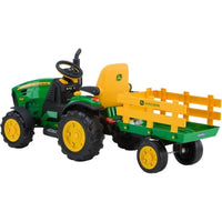 Kids Electric Ride On John Deere Ground Force & Trailer L