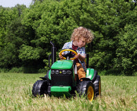 Kids Electric Ride On John Deere Ground Force & Trailer L