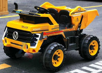 Kids Electric Ride On i-Glide™ Tipper Truck 4X4 Yellow
