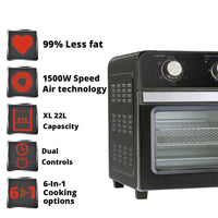 Milex Electronic AirFryer Oven 22litre