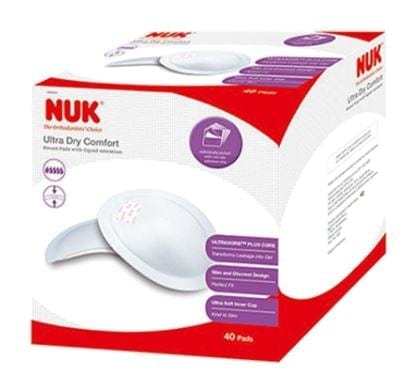 NUK Ultra Dry Comfort Breast Pads 40's HM