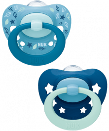  NUK Silicone Night & Day Soother 18-36M Twin Pack 