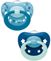 NUK Silicone Night & Day Soother 0-6M Twin Pack