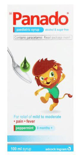 Panado Paediatric Syrup Alcohol & Sugar Free 100ml Helderberg Medical