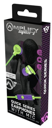  Amplify Sport Quick Series Earbuds with Mic 