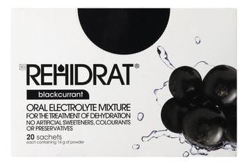 Rehidrat Oral Electrolyte Mixture Blackcurrent 14g x 20 sachets Helderberg Medical