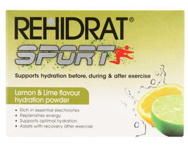Rehidrat Sport Hydration Powder Lemon & Lime 6 Sachets Helderberg Medical