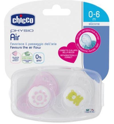 Soother Physio Air 0-6m 2Pieces with Case Prima Baby