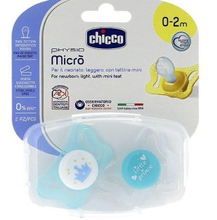 Soother Physio Micro 0-2m 2Pieces with Case Prima Baby