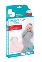 Love to Dream Swaddle Up Lite Pink Stars - Stage 1 0.2TOG 3-6M