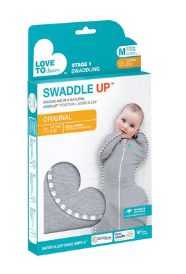Love to Dream Swaddle Up Original Grey - Stage 1 1TOG 0-1M