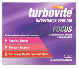 Turbovite Focus Capsules 30 Helderberg Medical