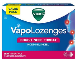 Vicks Vapolozenges Berry 24 Lozenges HM