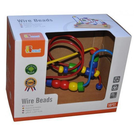 VIGA Wooden Wire Beads Exclusivebrandsonline