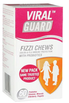 Viral Guard Colds & Flu Immune Protection Fizzi Chews 60 HM