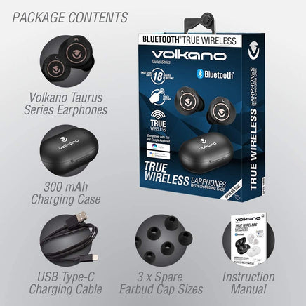  Volkano Taurus Series True Wireless Earphones with Charging Case 